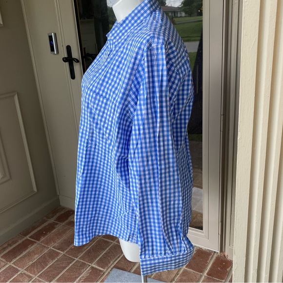 EUC Club Room Men’s gingham/ plaid button down shirt - Picture 2 of 16